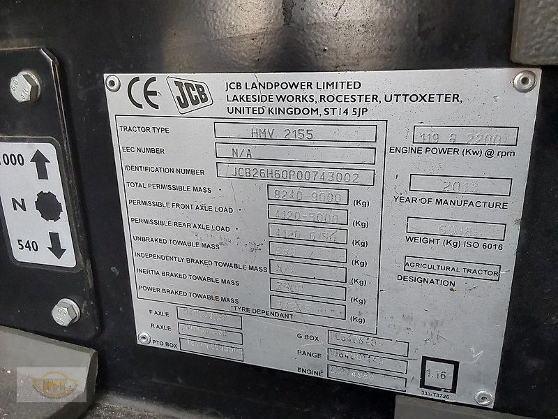 Traktor of the type JCB Fastrac 2155 Plus, Gebrauchtmaschine in Mühlhausen-Görmar (Picture 16)