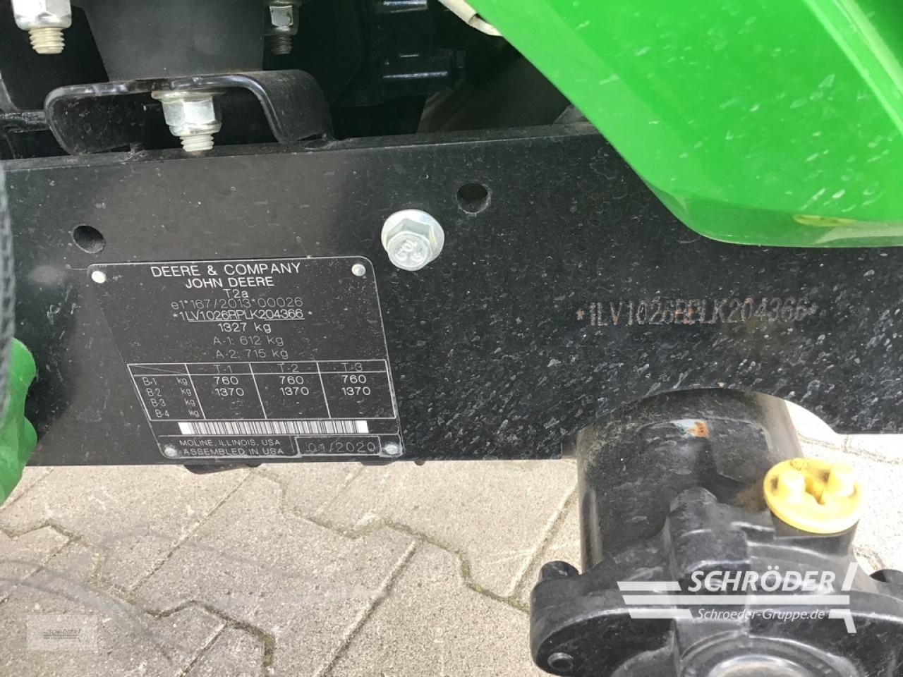 Traktor typu John Deere 1026 R, Gebrauchtmaschine v Wildeshausen (Obrázok 7)