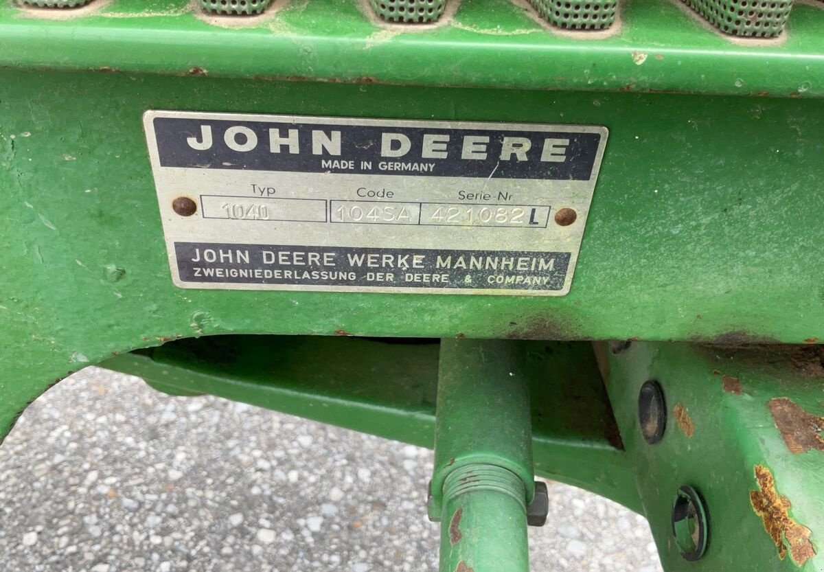 Traktor Türe ait John Deere 1040, Gebrauchtmaschine içinde Zwettl (resim 19)