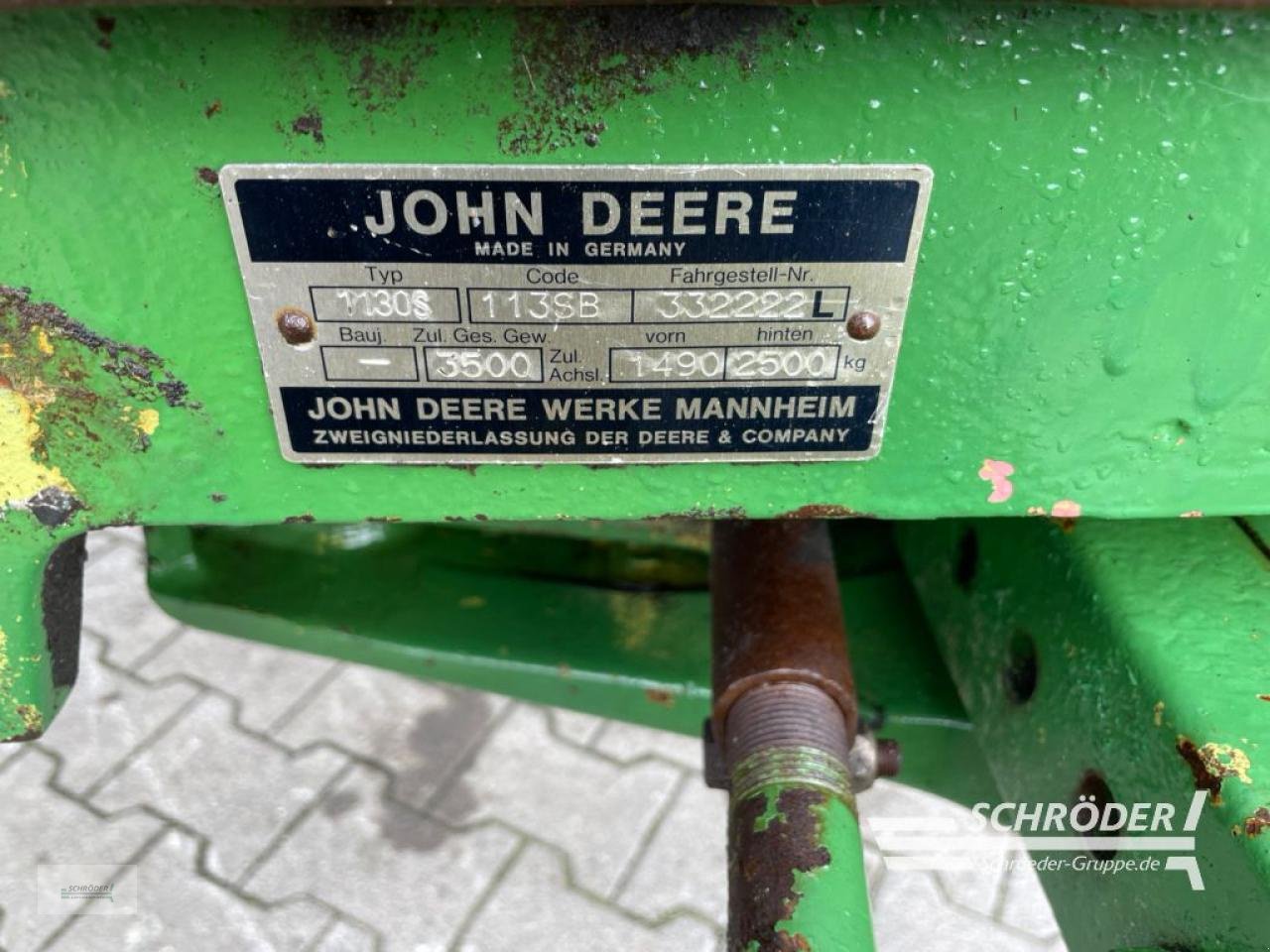 Traktor typu John Deere 1130 LS, Gebrauchtmaschine v Wildeshausen (Obrázek 22)