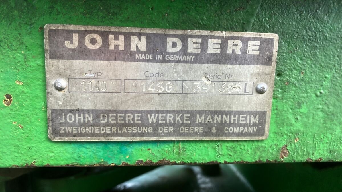 Traktor του τύπου John Deere 1140 A, Gebrauchtmaschine σε Zwettl (Φωτογραφία 20)