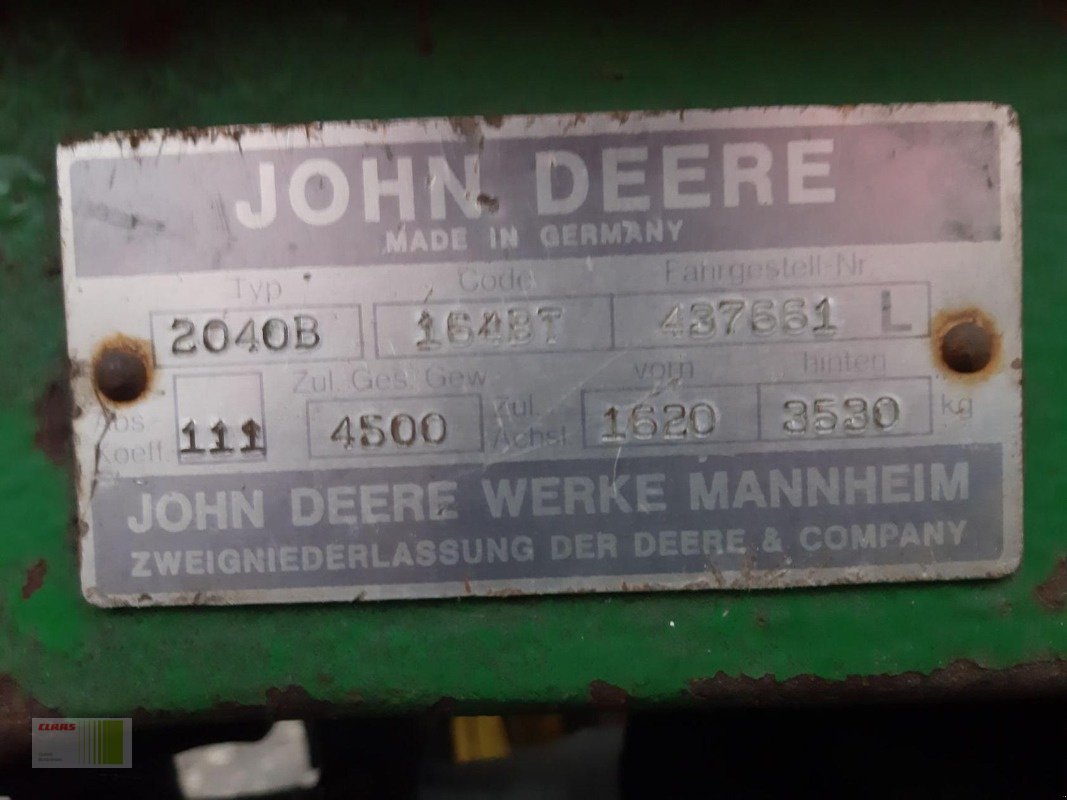 Traktor typu John Deere 1640, Gebrauchtmaschine w Risum-Lindholm (Zdjęcie 11)