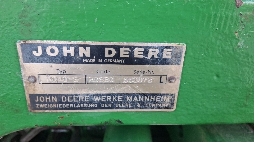 Traktor типа John Deere 2040S, Gebrauchtmaschine в Obdam (Фотография 6)