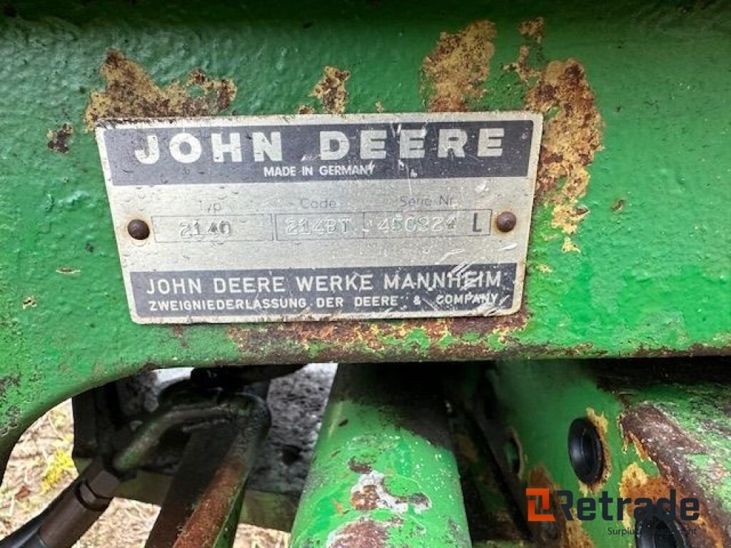 Traktor типа John Deere 2140, Gebrauchtmaschine в Rødovre (Фотография 5)