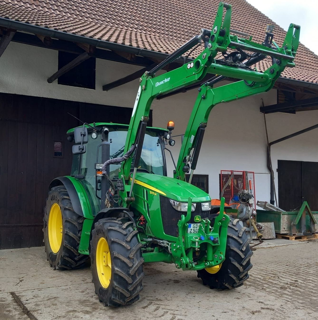 Traktor типа John Deere 5075 M, Gebrauchtmaschine в Degenfeld  (Фотография 3)