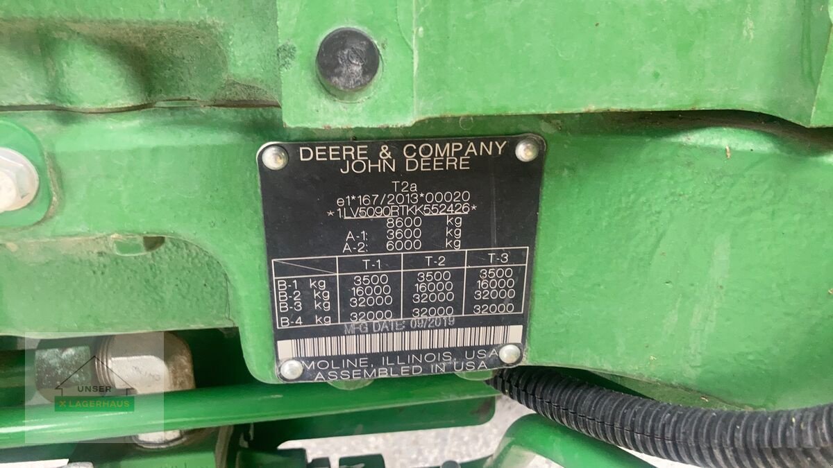 Traktor Türe ait John Deere 5090R, Gebrauchtmaschine içinde Hartberg (resim 20)