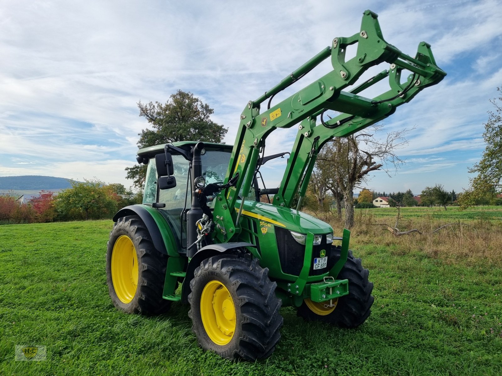 Traktor typu John Deere 5100 M mit Frontlader, Gebrauchtmaschine v Willanzheim (Obrázek 2)