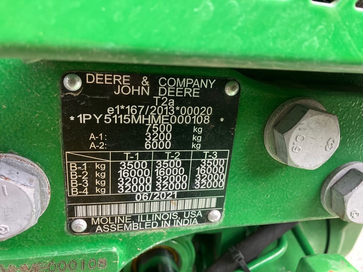 Traktor Türe ait John Deere 5115 M, Gebrauchtmaschine içinde Zwettl (resim 23)