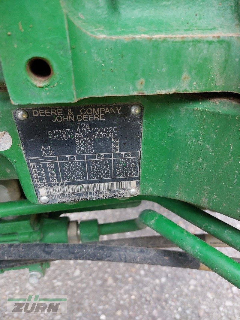 Traktor типа John Deere 5125R, Neumaschine в Schöntal-Westernhausen (Фотография 15)