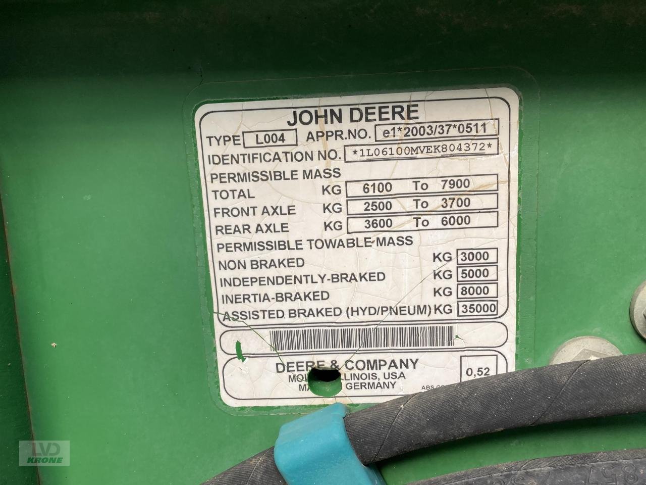 Traktor tipa John Deere 6100 RC, Gebrauchtmaschine u Spelle (Slika 14)