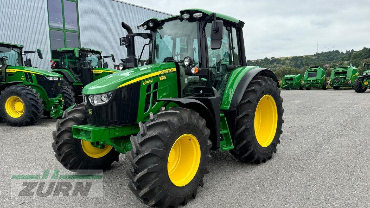 Traktor of the type John Deere 6100M, Neumaschine in Schöntal-Westernhausen (Picture 1)