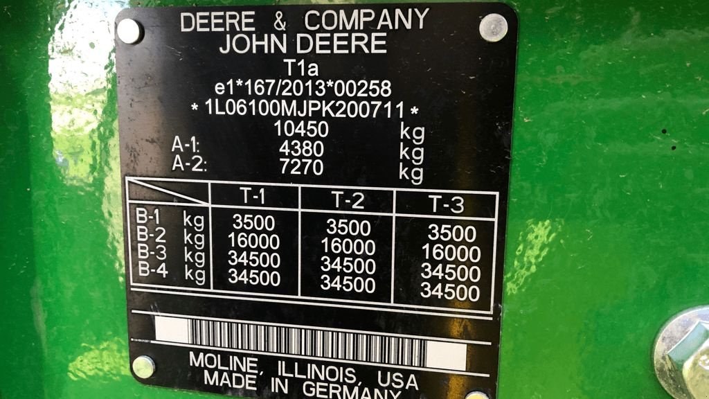 Traktor Türe ait John Deere 6100M, Gebrauchtmaschine içinde azerailles (resim 5)