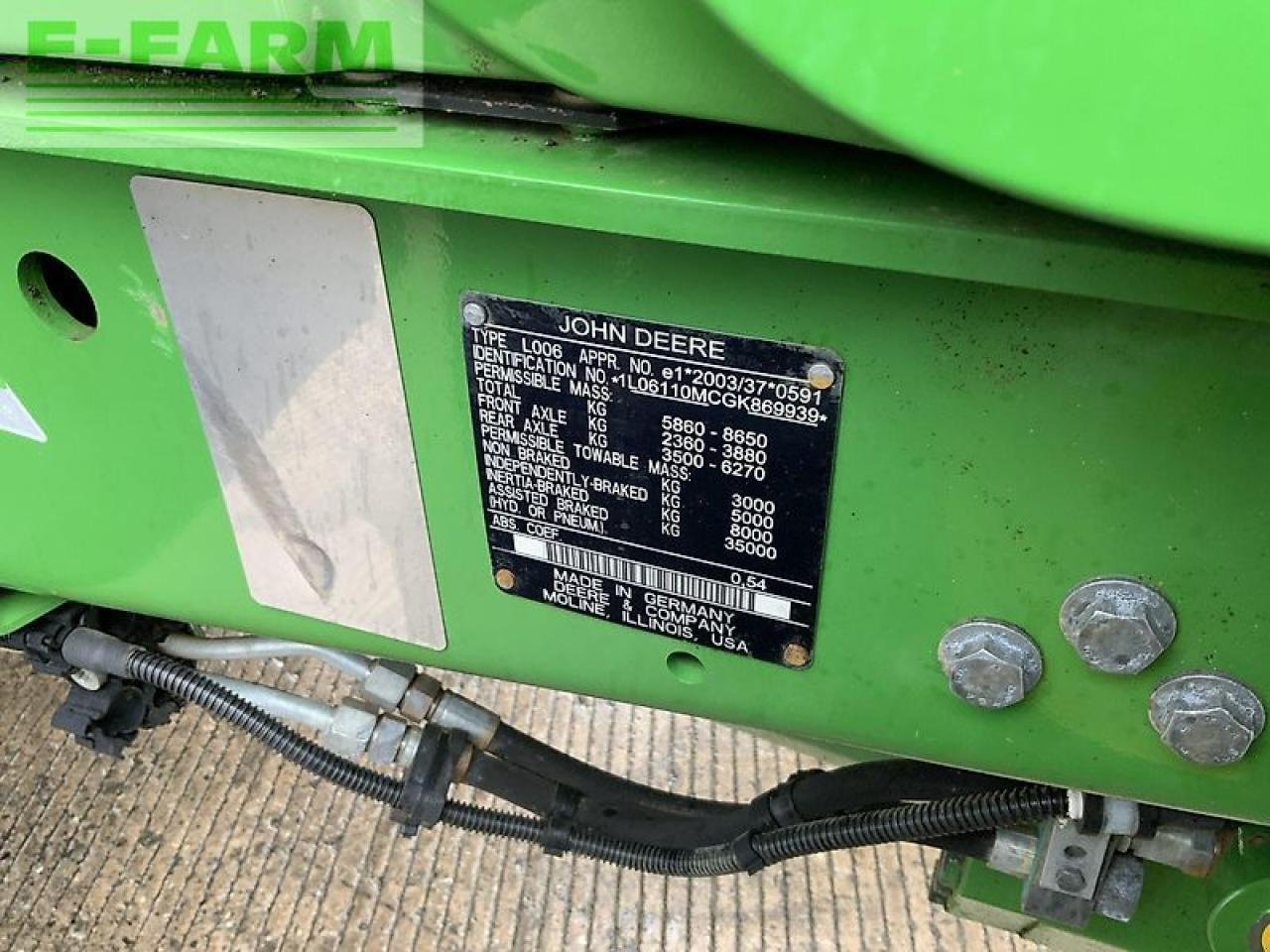 Traktor Türe ait John Deere 6110m tractor (st21246), Gebrauchtmaschine içinde SHAFTESBURY (resim 12)