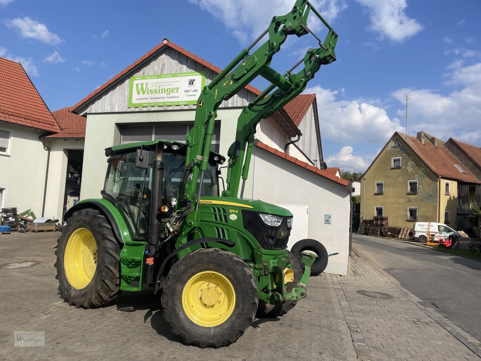 Traktor типа John Deere 6115R, Gebrauchtmaschine в Thalmässing (Фотография 5)