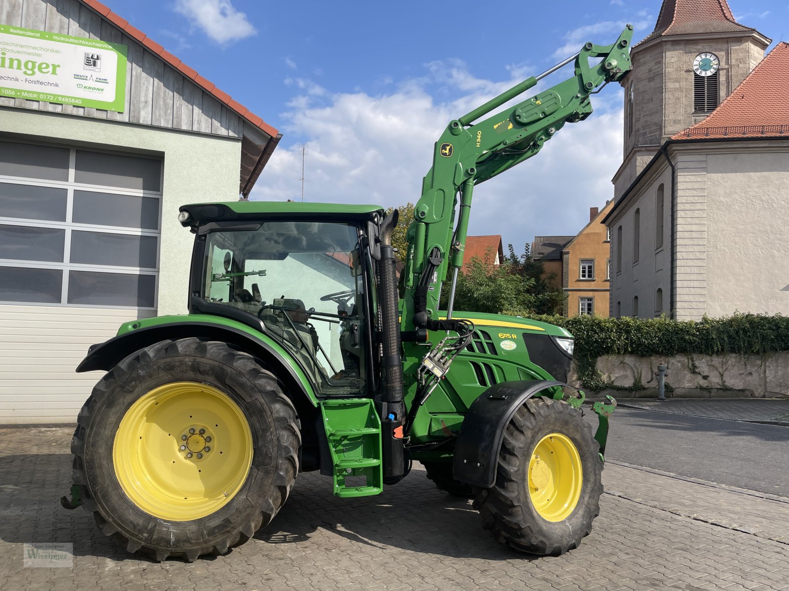 Traktor типа John Deere 6115R, Gebrauchtmaschine в Thalmässing (Фотография 9)