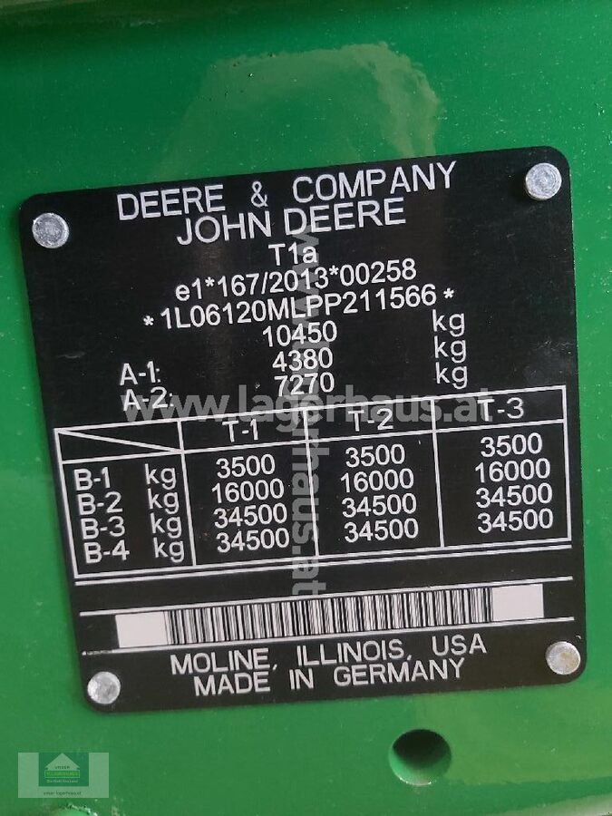 Traktor del tipo John Deere 6120 M, Neumaschine en Klagenfurt (Imagen 2)