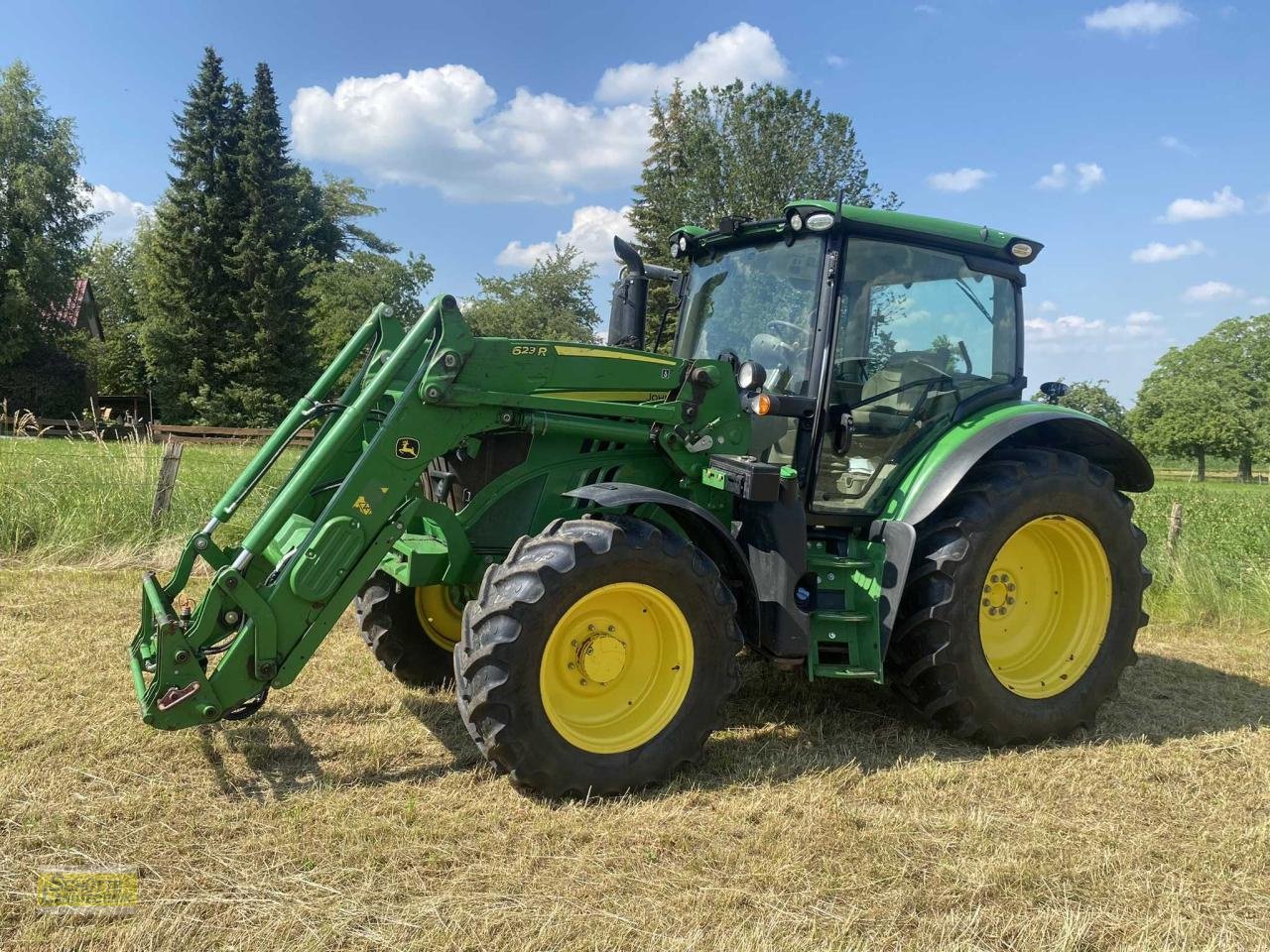 Traktor typu John Deere 6120 R mit Frontlade, Gebrauchtmaschine v Marsberg-Giershagen (Obrázek 8)