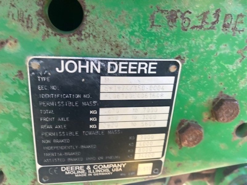 Traktor Türe ait John Deere 6120, Gebrauchtmaschine içinde Børkop (resim 3)