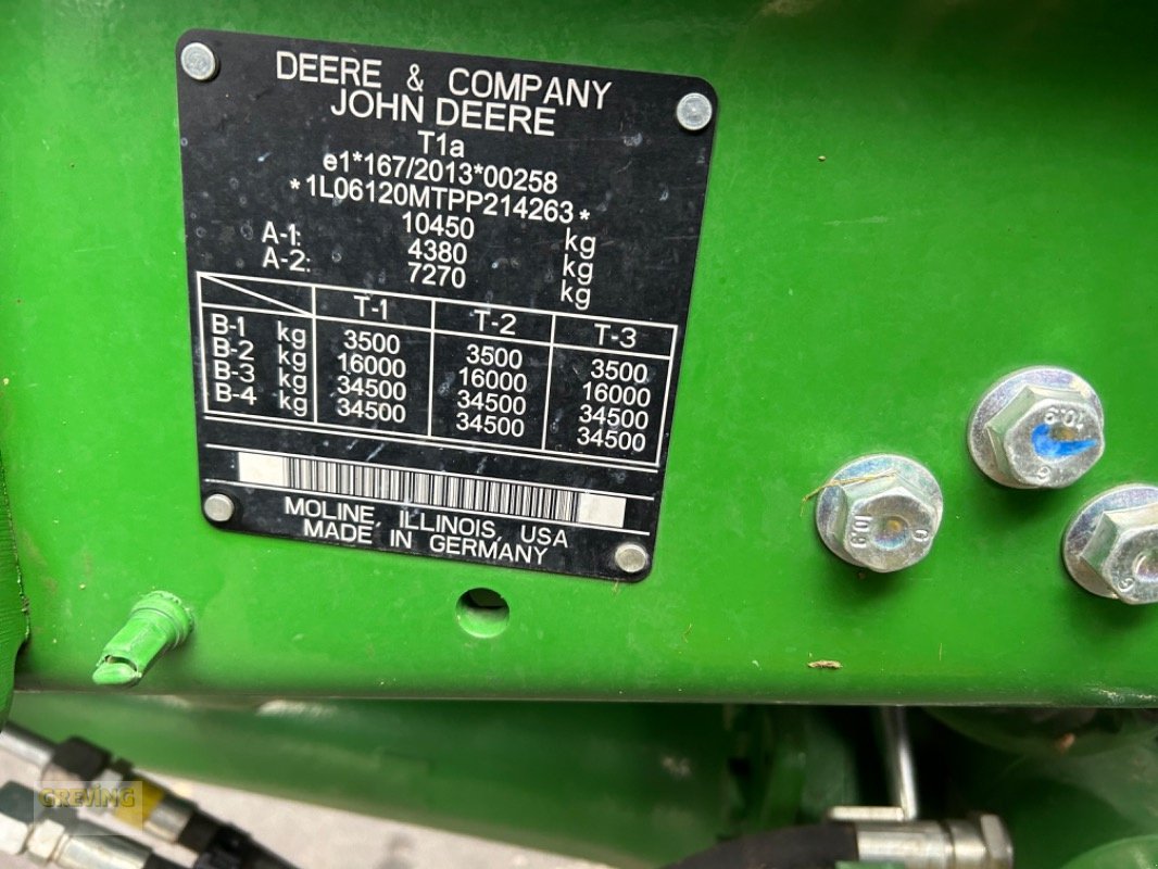 Traktor del tipo John Deere 6120M *Garantieverlängerung*, Gebrauchtmaschine en Euskirchen (Imagen 12)