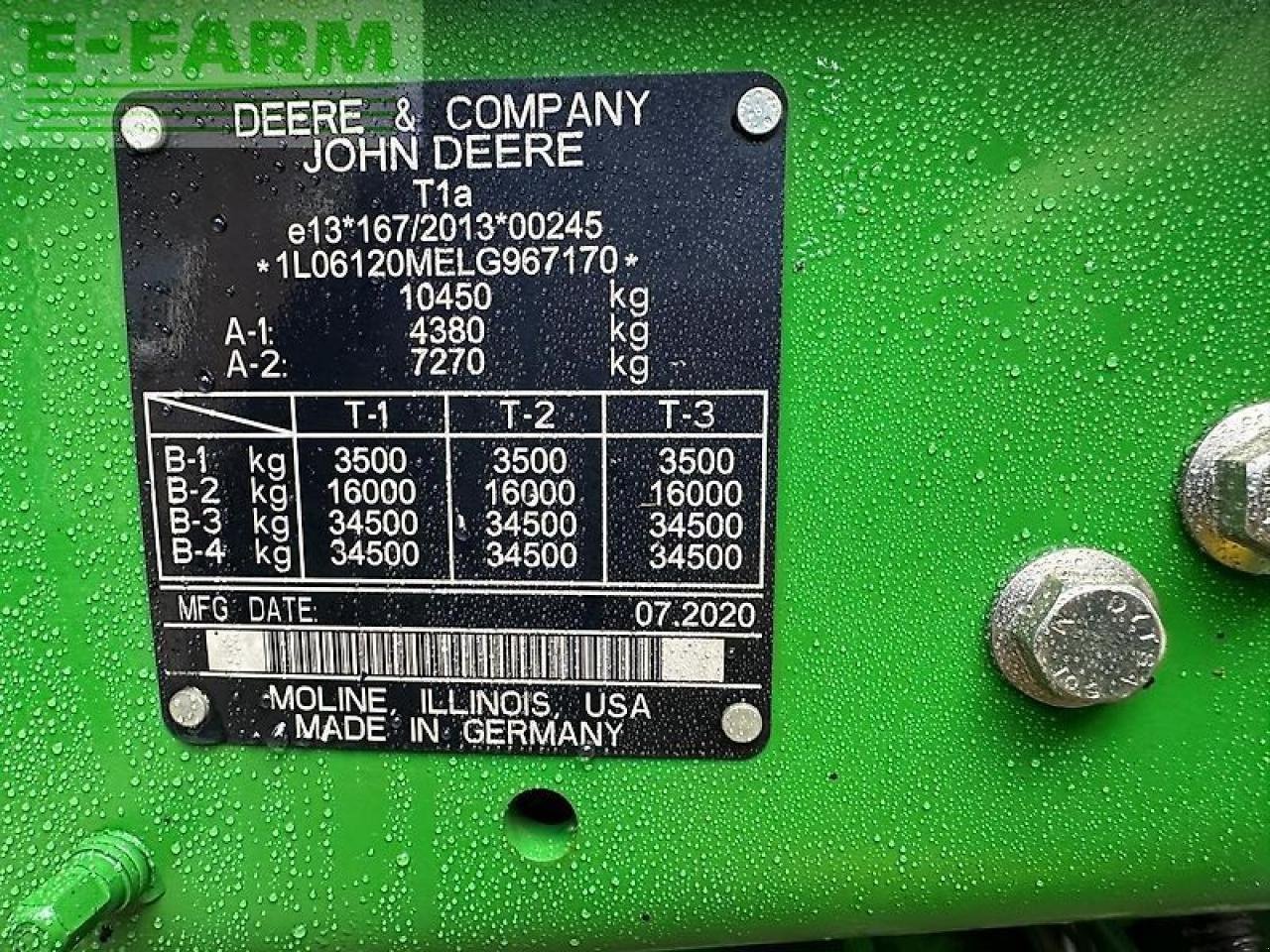 Traktor Türe ait John Deere 6120m pq+tls, Gebrauchtmaschine içinde PS LEMELE (resim 30)