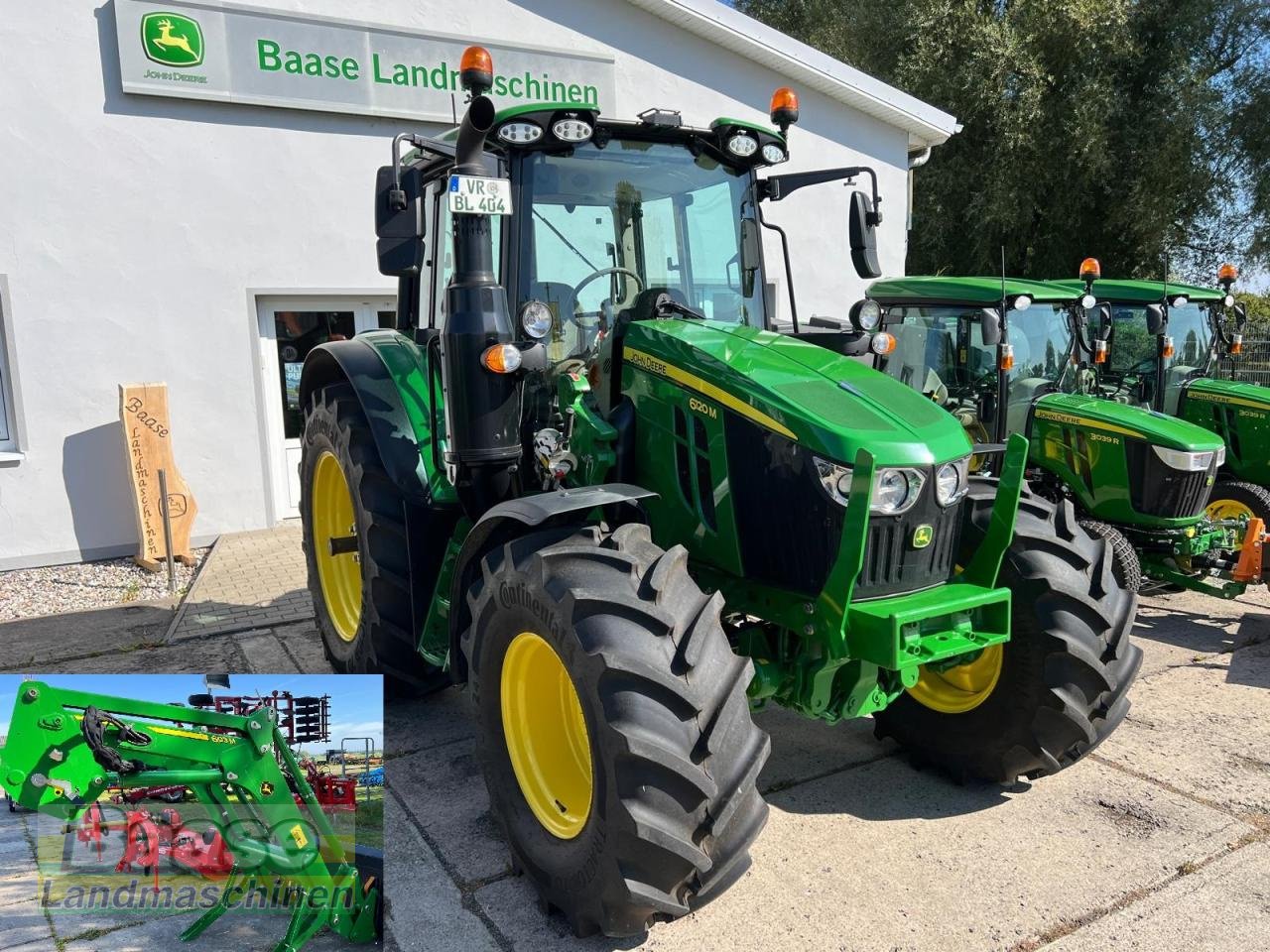 Traktor of the type John Deere 6120M Stufenlos + Frontlader JD 603M, Gebrauchtmaschine in Holthof (Picture 1)