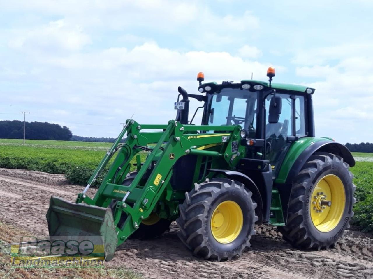 Traktor Türe ait John Deere 6120M Stufenlos + Frontlader JD 603M, Gebrauchtmaschine içinde Holthof (resim 19)