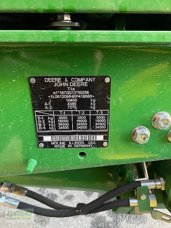 Traktor a típus John Deere 6120M, Vorführmaschine ekkor: Kroppach (Kép 15)