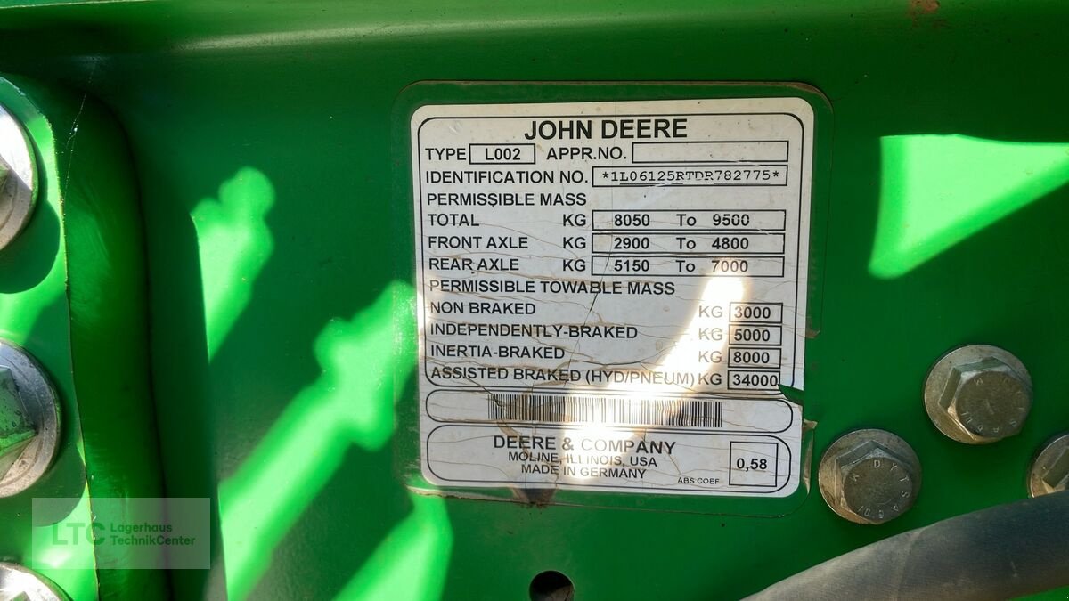 Traktor typu John Deere 6125R, Gebrauchtmaschine w Korneuburg (Zdjęcie 29)