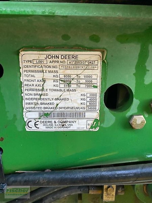 Traktor del tipo John Deere 6130 R, Gebrauchtmaschine In Kroppach (Immagine 15)