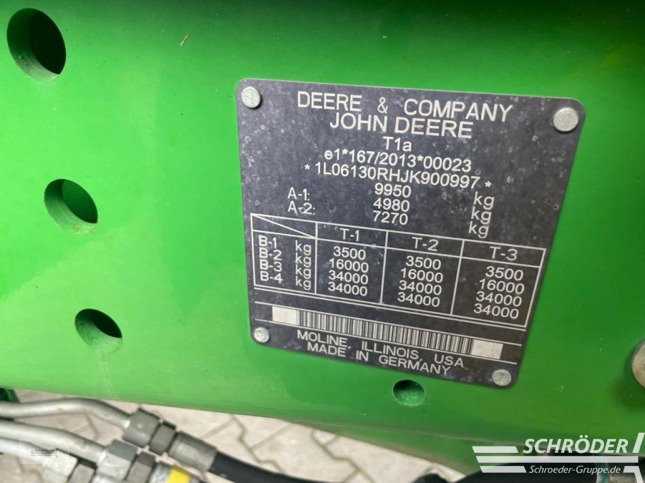 Traktor za tip John Deere 6130 R, Gebrauchtmaschine u Wildeshausen (Slika 12)