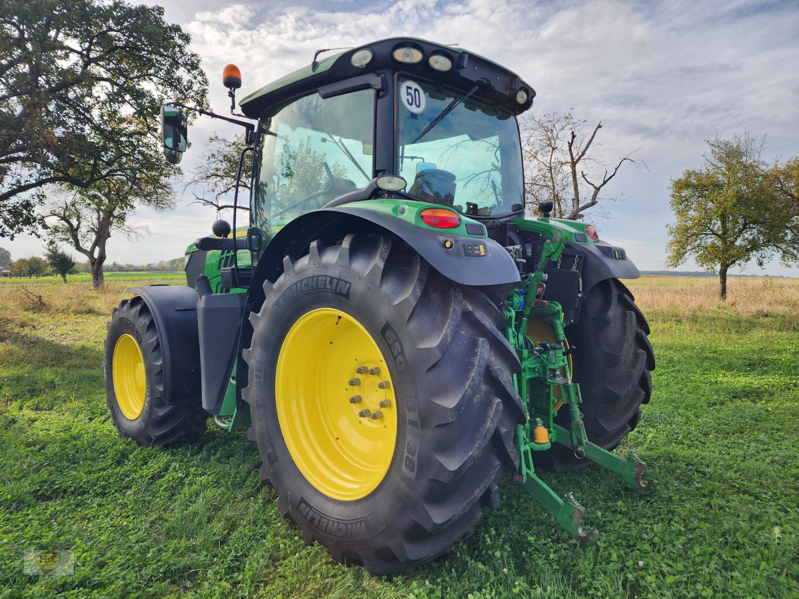 Traktor Türe ait John Deere 6130R AutoTrac AP Neu Michelin Bereifung, Gebrauchtmaschine içinde Willanzheim (resim 12)