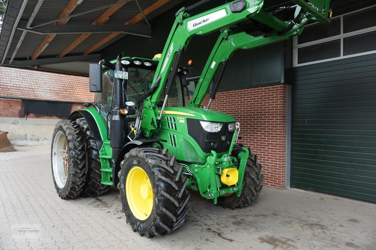 Traktor des Typs John Deere 6130R Command Pro FZW ATr+ Quicke Q4m Frontlader, Gebrauchtmaschine in Borken (Bild 2)