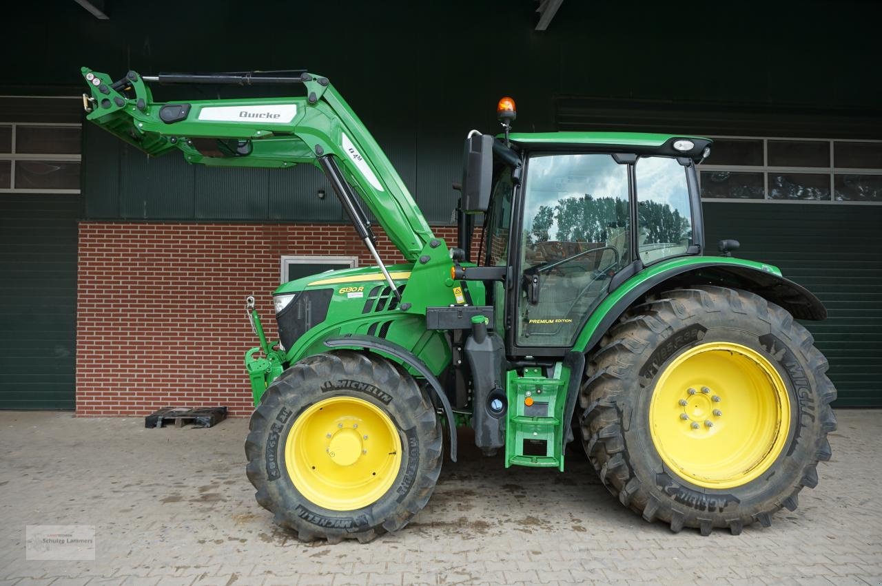 Traktor des Typs John Deere 6130R Command Pro FZW ATr+ Quicke Q4m Frontlader, Gebrauchtmaschine in Borken (Bild 5)