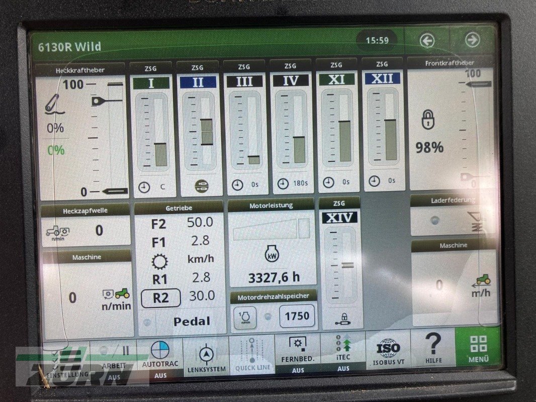 Traktor Türe ait John Deere 6130R, Gebrauchtmaschine içinde Oberessendorf (resim 12)