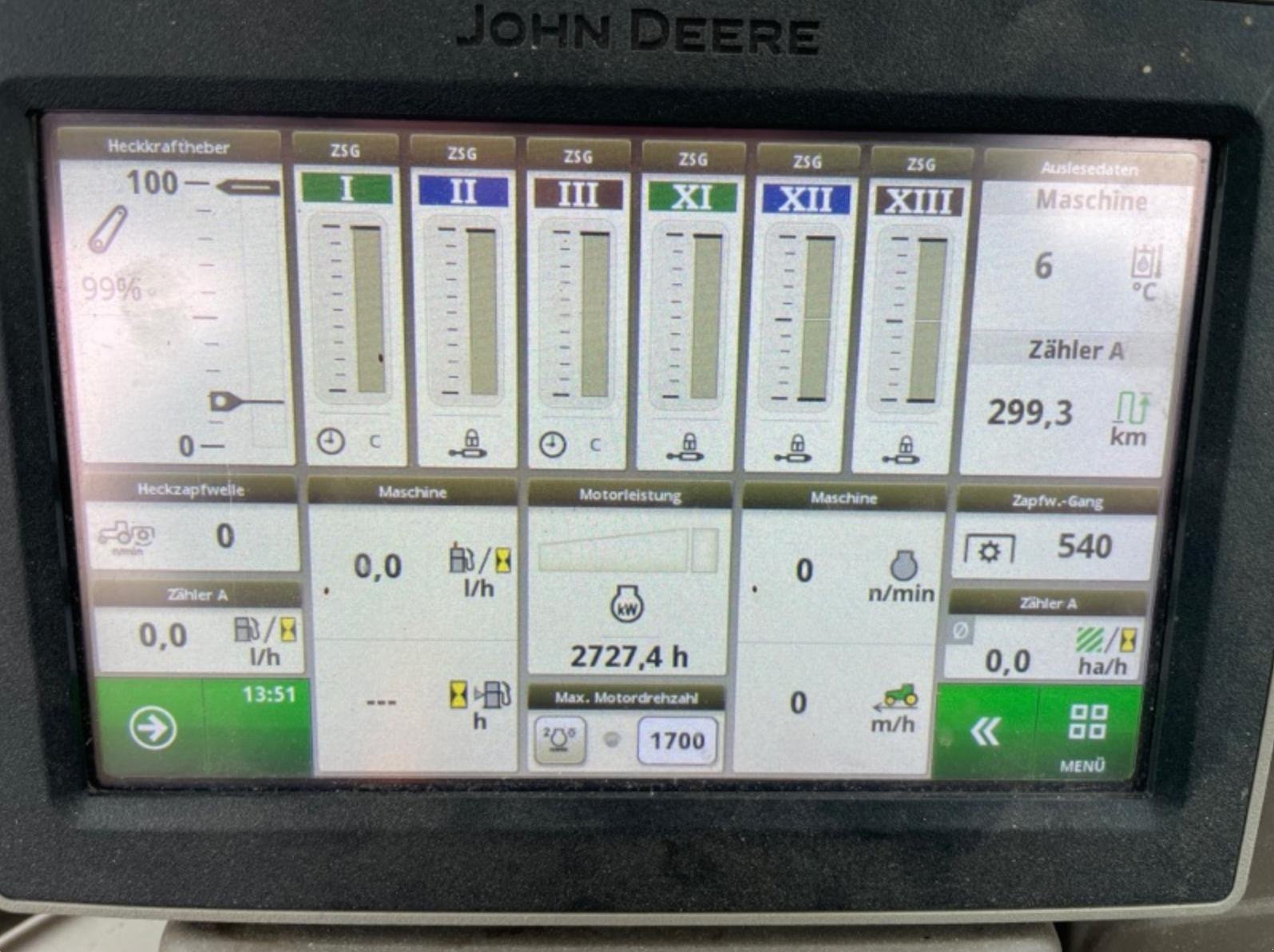 Traktor del tipo John Deere 6135 R, Gebrauchtmaschine en Erkheim (Imagen 12)