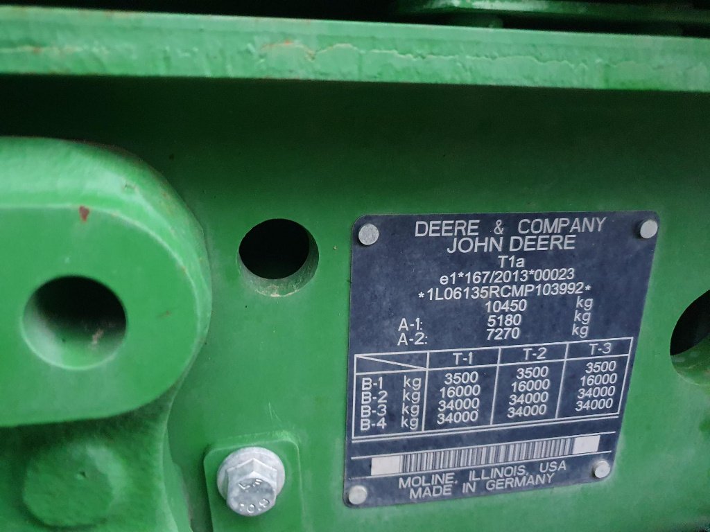 Traktor des Typs John Deere 6135R, Gebrauchtmaschine in DOMFRONT (Bild 5)