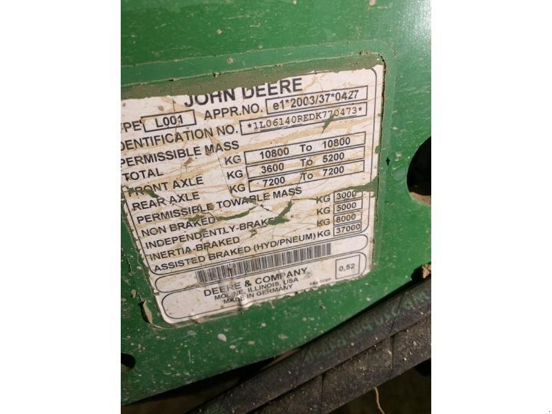 Traktor Türe ait John Deere 6140 R, Gebrauchtmaschine içinde ROYE (resim 9)