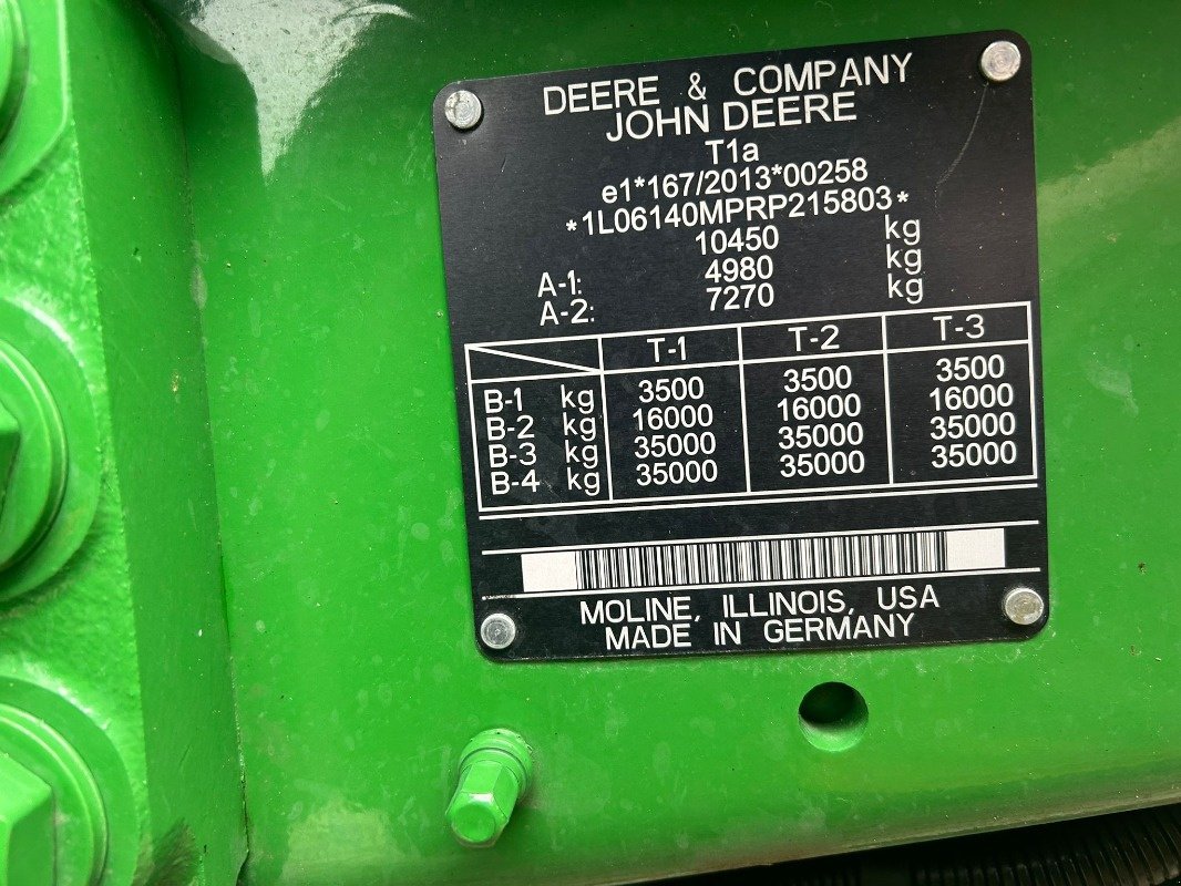 Traktor des Typs John Deere 6140M **MIETRÜCKLÄUFER**, Gebrauchtmaschine in Sittensen (Bild 14)