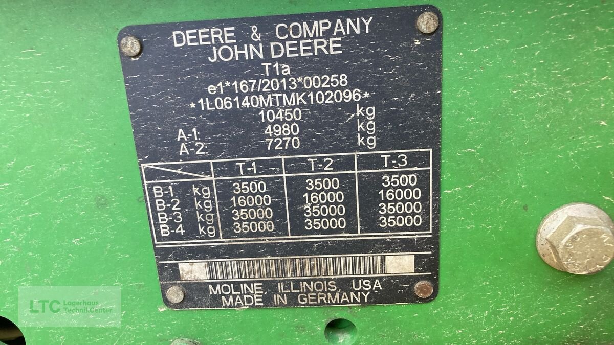 Traktor a típus John Deere 6140M, Gebrauchtmaschine ekkor: Eggendorf (Kép 20)