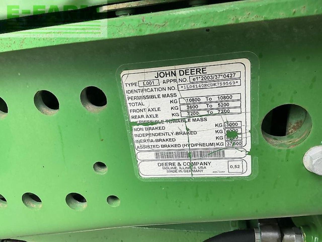 Traktor a típus John Deere 6140r tractor (st20092), Gebrauchtmaschine ekkor: SHAFTESBURY (Kép 15)