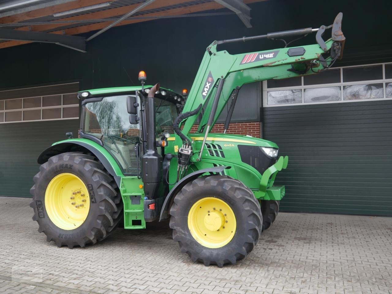 Traktor van het type John Deere 6145R AutoQuad+ Frontlader, Gebrauchtmaschine in Borken (Foto 1)