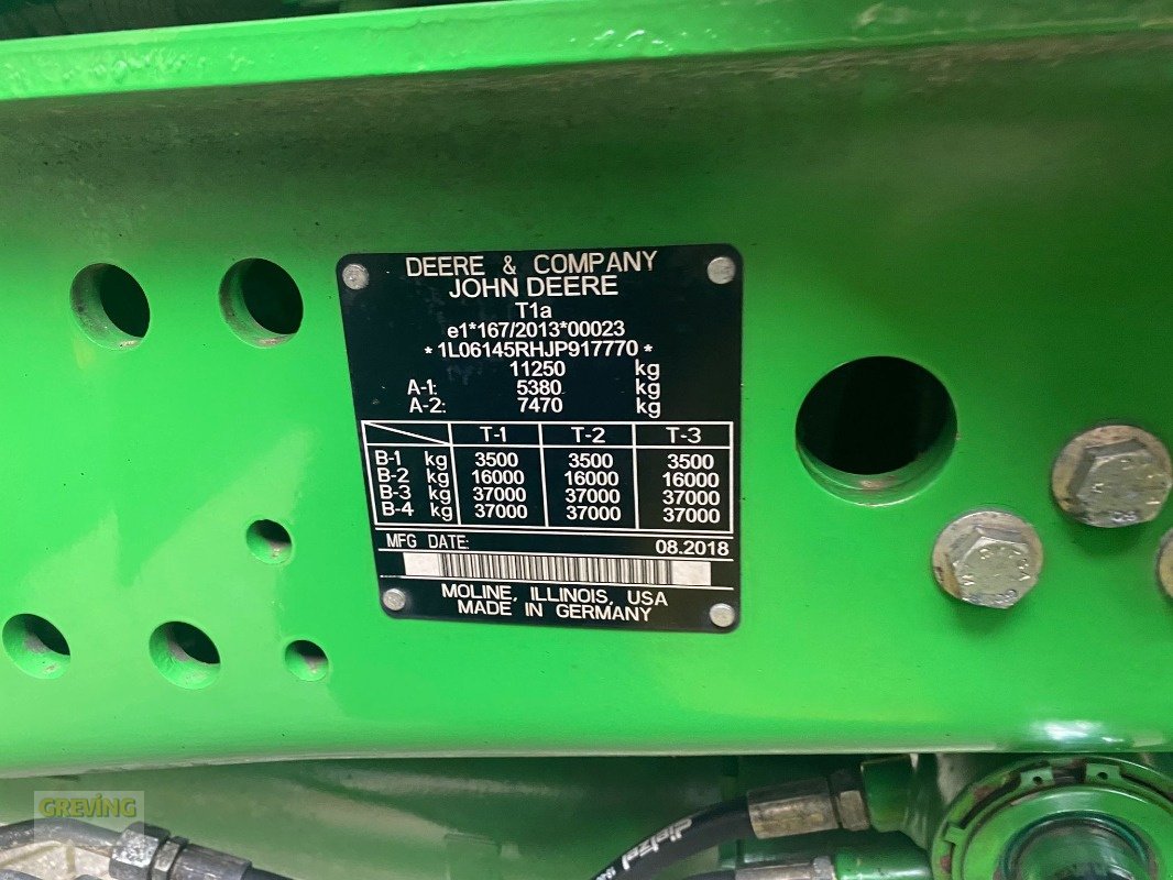 Traktor типа John Deere 6145R, Gebrauchtmaschine в Ahaus (Фотография 15)