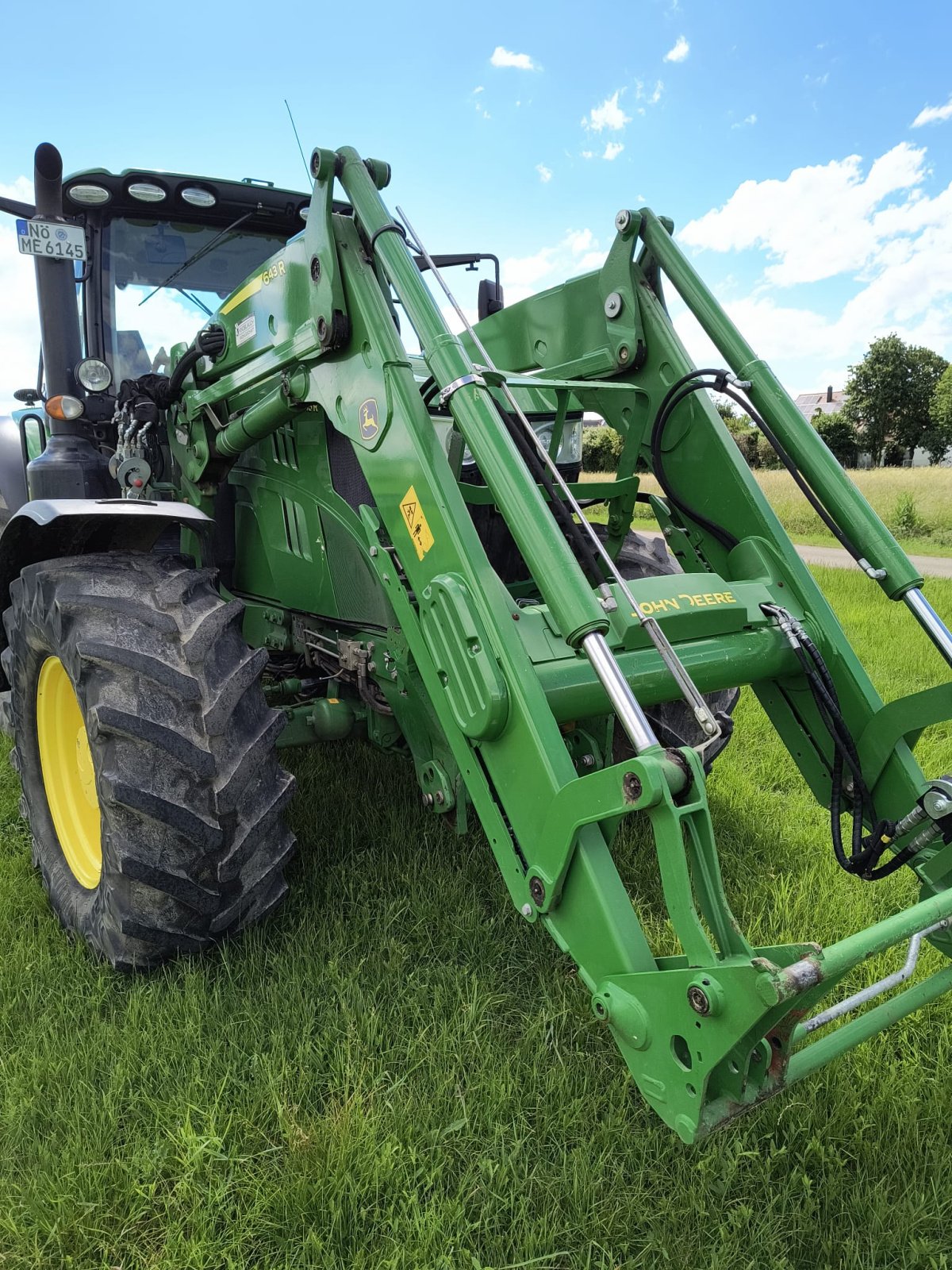 Traktor Türe ait John Deere 6145R, Gebrauchtmaschine içinde Nördlingen (resim 1)