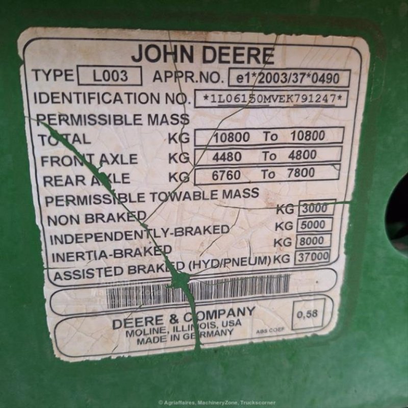 Traktor του τύπου John Deere 6150 M, Gebrauchtmaschine σε Vogelsheim (Φωτογραφία 8)