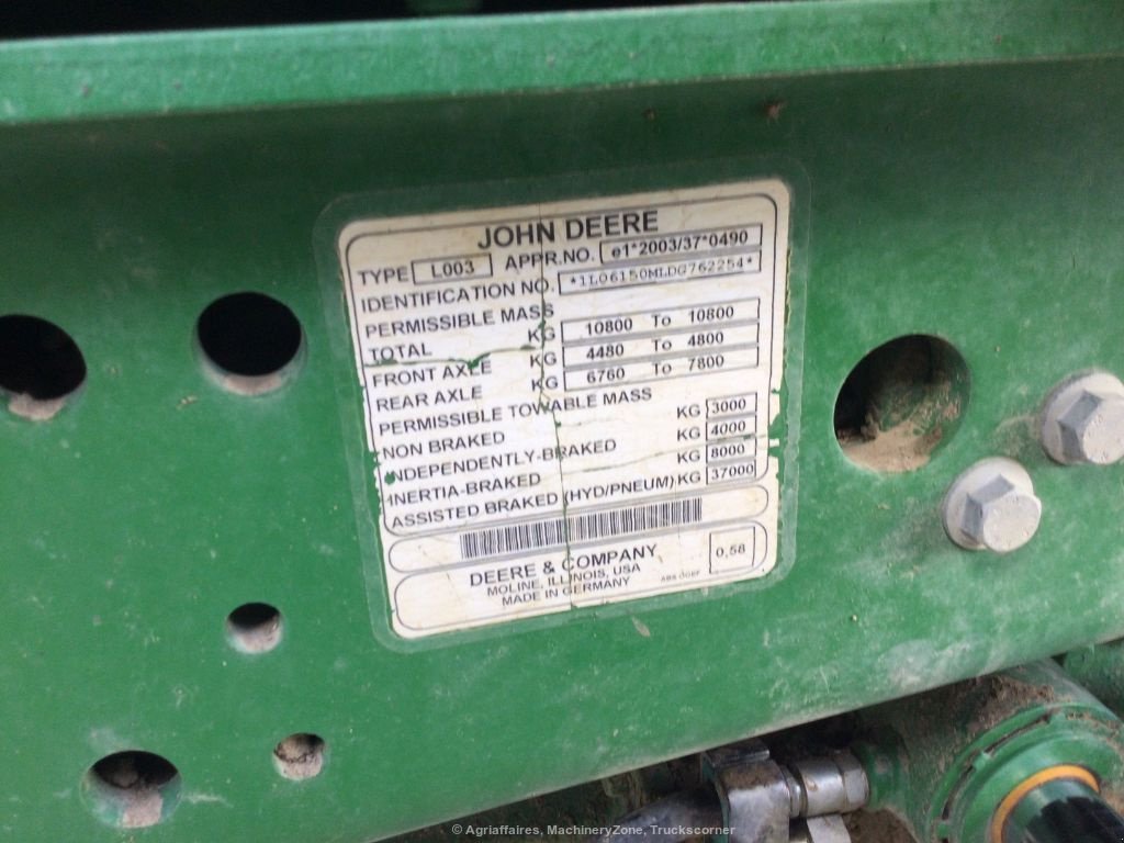 Traktor za tip John Deere 6150 M, Gebrauchtmaschine u azerailles (Slika 7)