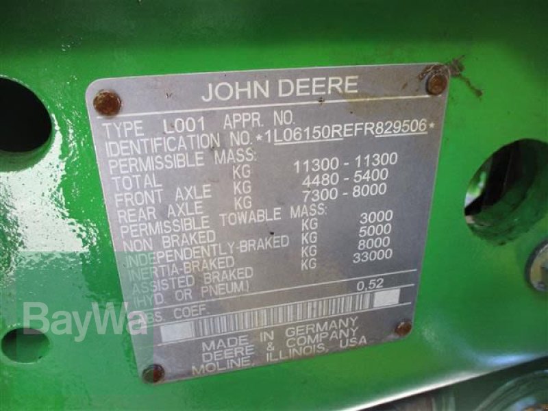 Traktor του τύπου John Deere 6150 R  #804, Gebrauchtmaschine σε Schönau b.Tuntenhausen (Φωτογραφία 10)