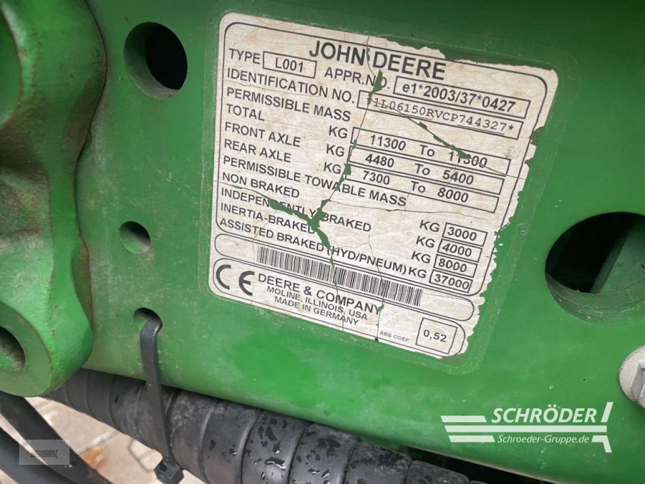 Traktor typu John Deere 6150 R, Gebrauchtmaschine v Wildeshausen (Obrázok 18)