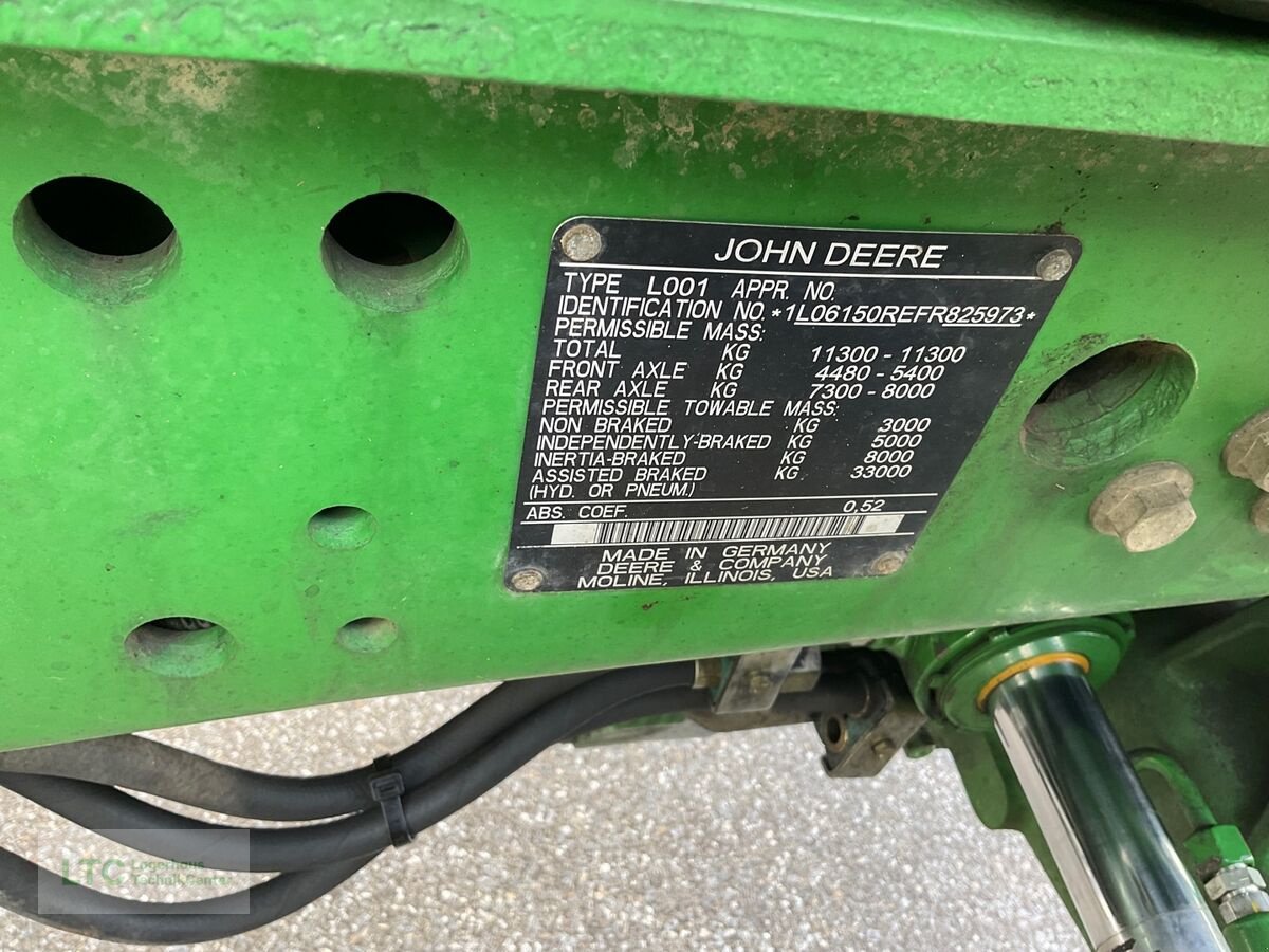 Traktor типа John Deere 6150R, Gebrauchtmaschine в Kalsdorf (Фотография 20)