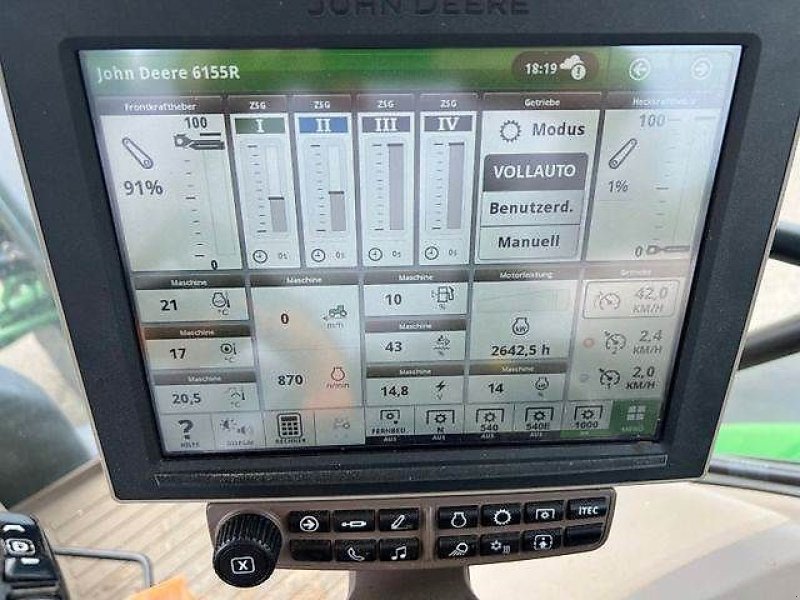 Traktor Türe ait John Deere 6155 R, Gebrauchtmaschine içinde Bellenberg (resim 14)