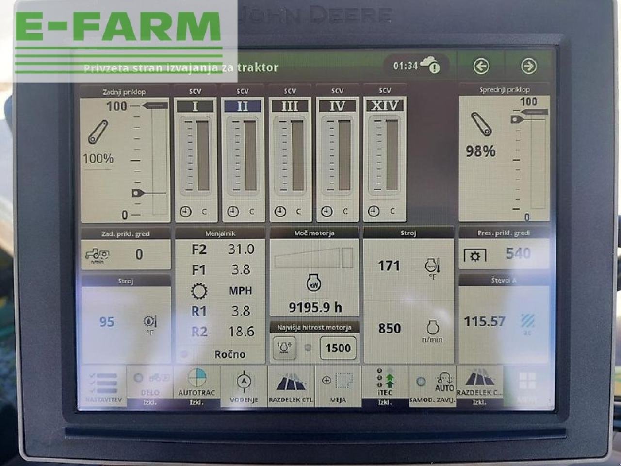 Traktor Türe ait John Deere 6155r, Gebrauchtmaschine içinde GROBELNO (resim 20)